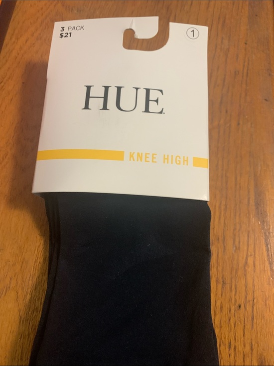 HUE Accessories - HUE Knee High Socks - Navy (3 Pack)